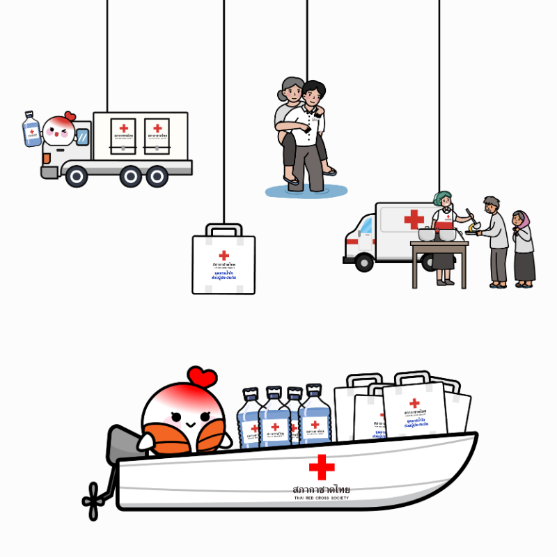 บริจาคเพื่อสนับสนุนงานบรรเทาทุกข์และช่วยเหลือผู้ประสบภัย